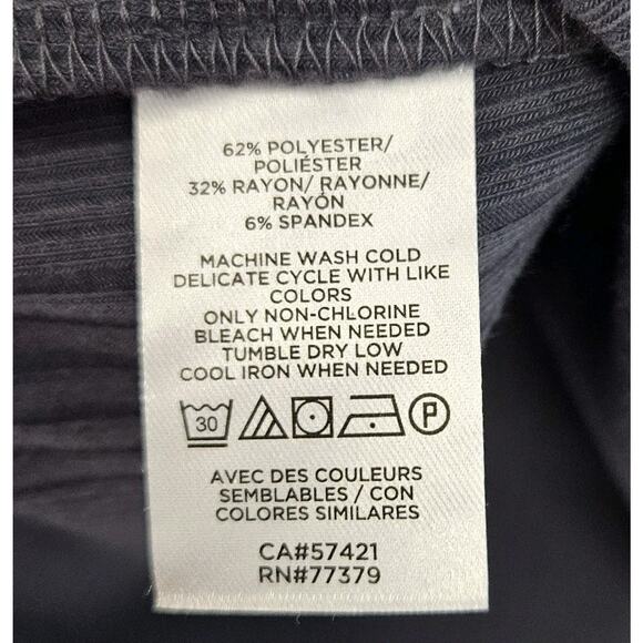 Ann Taylor Blue V-Neck Shoulder Detail Tank Top Sleeveless Blouse Size Medium - Picture 6 of 6